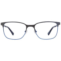 Adensco Men's Eyeglasses - Blue Ruthenium Metal Square Full Rim | AD 123 0KU0 00 ,