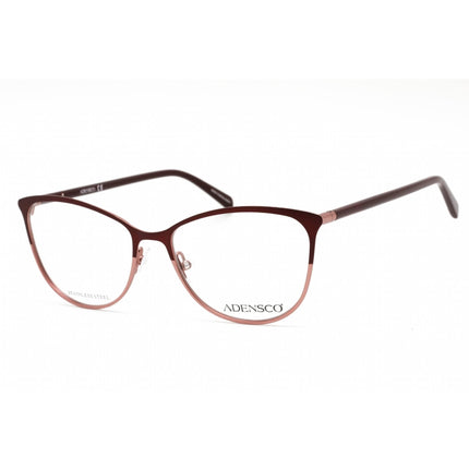 Adensco Men's Eyeglasses - Burgundy Stainless Steel Cat Eye Frame | AD 240 07W5 00 ,