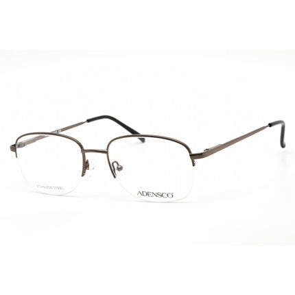Adensco Men's Eyeglasses - Half Rim Gunmetal Stainless Steel Frame | Bill/N 03WK 00 ,