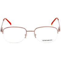 Adensco Men's Eyeglasses - Light Brown Half Rim Frame Clear Lens | Bill/N 01WK 00 ,