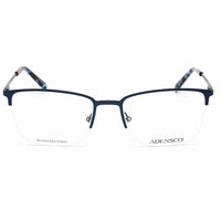 Adensco Men's Eyeglasses - Matte Blue Half Rim Metal Rectangular | AD 136 0RCT 00 ,