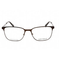 Adensco Men's Eyeglasses - Matte Brown Stainless Steel Rectangular | AD 123 0YZ4 00 ,