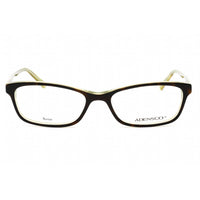Adensco Women's Eyeglasses - Full Rim Havana Lime Plastic Frame | Amanda 0JB2 00 ,
