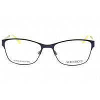 Adensco Women's Eyeglasses - Full Rim Navy Metal Rectangular Frame | Ad 205 0EST 00 ,