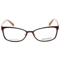 Adensco Women's Eyeglasses - Light Brown Plastic Frame Clear Lens | AD 222 0TUI 00 ,