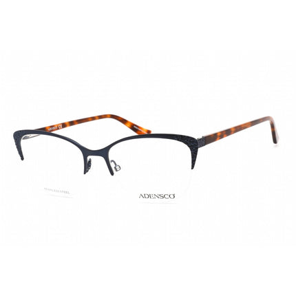 Adensco Women's Eyeglasses - Matte Blue Stainless Steel Cat Eye Frame | AD 241 0FLL 00 ,