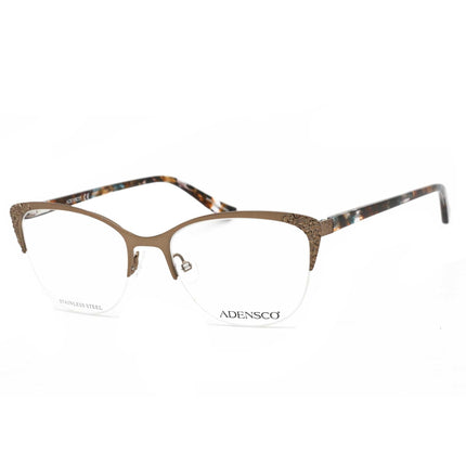 Adensco Women's Eyeglasses - Matte Brown Cat Eye Metal Half Rim | AD 241 04IN 00 ,