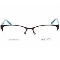 Adensco Women's Eyeglasses - Plum Half Rim Frame Clear Demo Lens | Ad 221 00T7 00 ,