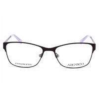Adensco Women's Eyeglasses - Purple Rectangular Frame Clear Demo Lens | Ad 205 0ETE 00 ,