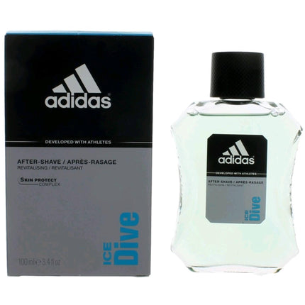 Adidas Men's After Shave - Ice Dive Captivating Aromatic Spicy Fragrance, 3.4 oz ,