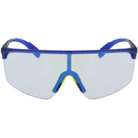 Adidas Men's Sunglasses - Matte Blue Shield Frame Mirrored Lens | ADIDAS SP0005 91X ,
