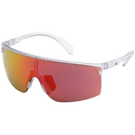 Adidas Men's Sunglasses - Shield Frame Smoke Orange Mirrored Lens | ADIDAS SP0005 26C ,