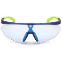 Adidas Men's Sunglasses - Shield Plastic Frame Blue Mirror Lens | ADIDAS SP0015 91X ,