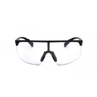 Adidas Men's Sunglasses - Shiny Black Half Rim Frame Smoke Lens | ADIDAS SP0005 01A ,