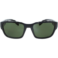 Adidas Men's Sunglasses - Shiny Black Plastic Frame Green Lens | ADIDAS SP0007 01N ,