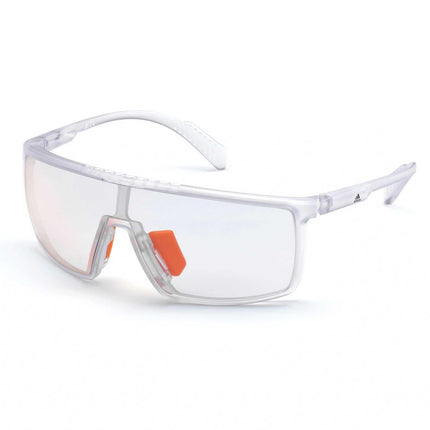 Adidas Unisex Sunglasses - Crystal Frame Smoke Mirrored Lens | ADIDAS SP0004 26C ,