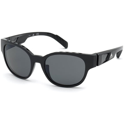Adidas Unisex Sunglasses - Full Rim Frame Smoke Polarized Lens | ADIDAS SP0009 01D ,