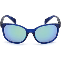 Adidas Unisex Sunglasses - Matte Blue Frame Smoke Mirrored Lens | ADIDAS SP0011 91C ,