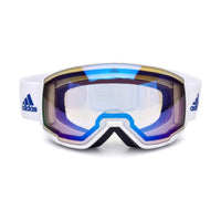 Adidas Unisex Sunglasses - White Full Rim Frame Blue Mirror Lens | ADIDAS SP0039 21X ,