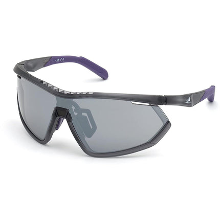 Adidas Women's Sunglasses - Frosted Grey Plastic Frame Smoke Lens | ADIDAS SP0002 20C ,