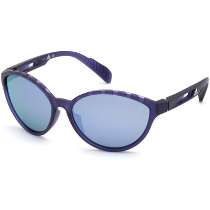 Adidas Women's Sunglasses - Matte Violet Plastic Cat Eye Frame | ADIDAS SP0012 82D ,