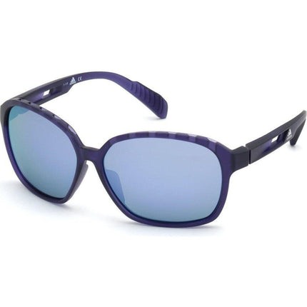 Adidas Women's Sunglasses - Matte Violet Plastic Full Rim Frame | ADIDAS SP0013 82D ,