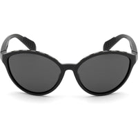 Adidas Women's Sunglasses - Shiny Black Full Rim Plastic Cat Eye | ADIDAS SP0012 01A ,