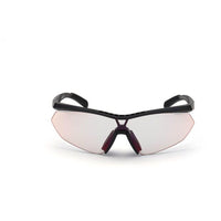 Adidas Women's Sunglasses - Shiny Black Plastic Half Rim Frame | ADIDAS SP0016 01C ,