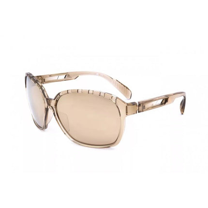 Adidas Women's Sunglasses - Shiny Light Brown Full Rim Frame | ADIDAS SP0013 45G ,