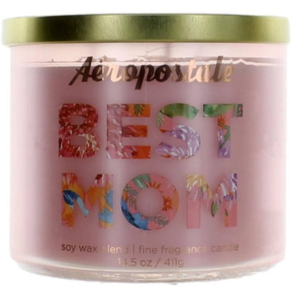 Aeropostale Candle Best Mom - Soy Wax Blend 3 Wick Fine Fragranced, 14.5 oz ,