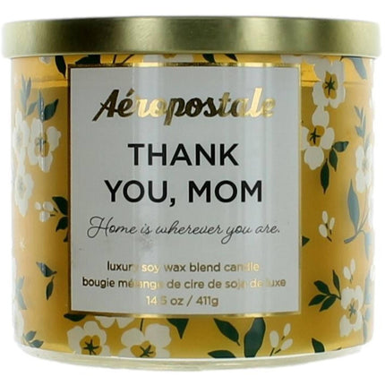 Aeropostale Candle Thank You Mom - Soy Wax Blend 3 Wick Fine Fragranced, 14.5 oz ,