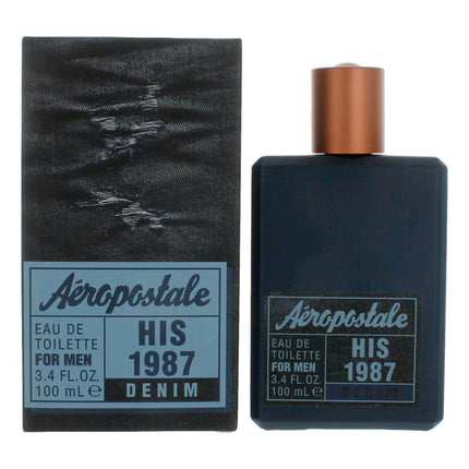 Aeropostale His 1987 Denim by Aeropostale, 3.4 oz Eau De Toilette Spray for Men ,
