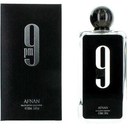 Afnan Men's Eau De Parfum Spray - 9 AM Lily-of-the-Valley Middle Notes, 3.4 oz ,
