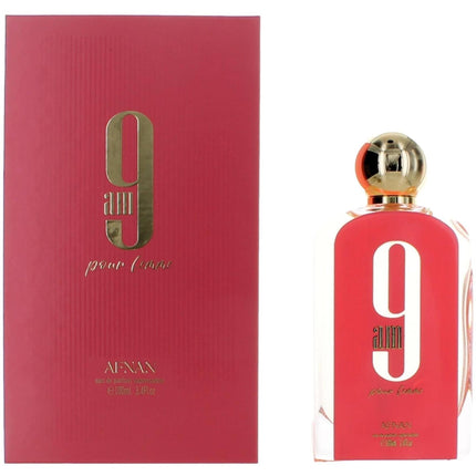 Afnan Women's Eau De Parfum Spray - 9 AM Delightful Blend of Notes Fragrance, 3.4 oz ,