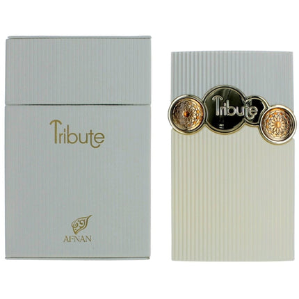 Afnan Women's Eau De parfum spray - Tribute White with Authentic Aroma, 3.4 oz ,
