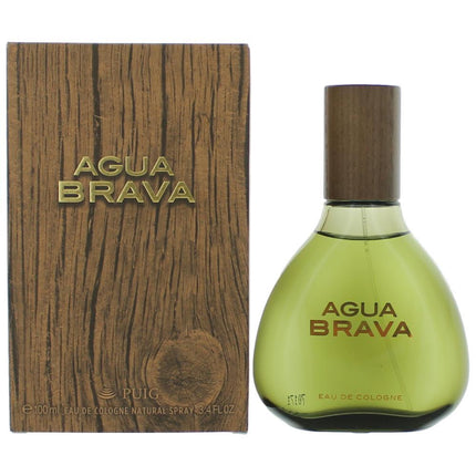 Agua Brava by Antonio Puig, 3.4 oz Eau De Cologne Spray for Men ,