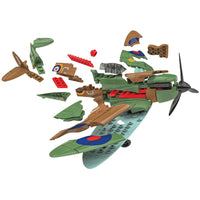 Airfix Quickbuild Skill 1 Model Airplane Kit - Spitfire Snap Together Painted ,