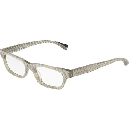 Alain Mikli Women's Eyeglasses - Silver Damier Plastic Frame | ALAIN MIKLI 0A03091 001 ,