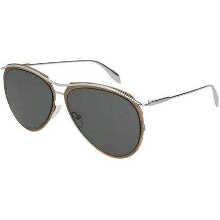 Alexander Mcqueen Men's Sunglasses - Metal Pilot Frame | ALEXANDER MCQUEEN AM0115S 002 ,