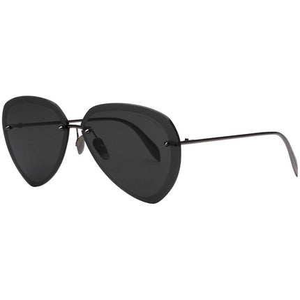 Alexander Mcqueen Unisex Sunglasses - Aviator Frame | ALEXANDER MCQUEEN AM0120SA 001 ,