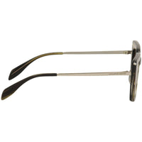 Alexander Mcqueen Unisex Sunglasses - Brown Silver | ALEXANDER MCQUEEN AM0169S 003 ,