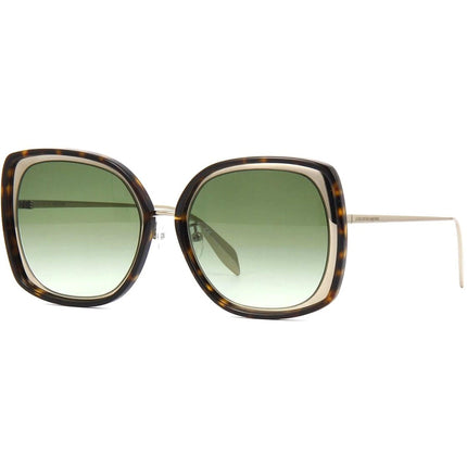 Alexander Mcqueen Unisex Sunglasses - Green Lens | ALEXANDER MCQUEEN AM0151S 005 ,