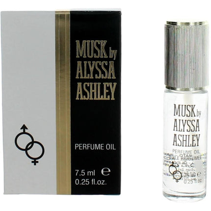 Alyssa Ashley Women's Perfume Oil - Fresh Musk with Irresistible Charm, 0.25 oz ,