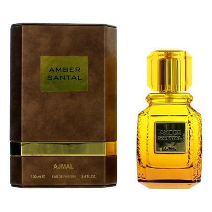 Amber Santal by Ajmal, 3.4 oz Eau De Parfum Spray for Unisex ,