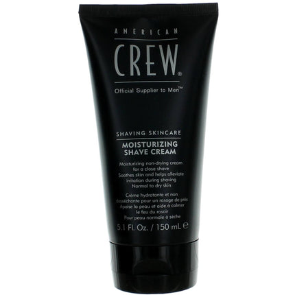 American Crew Men's Shave Cream - Black Tube Moisturizing Non-Drying, 5.1 oz ,