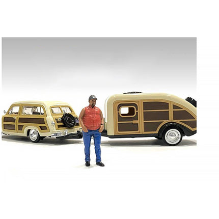 American Diorama Figure 1 - Campers Poly-Resin Material for 1/24 Scale Models ,