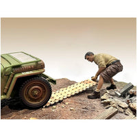 American Diorama Figure 2 for 1/18 Scale Model - 4X4 Mechanic with Board Accessory ,