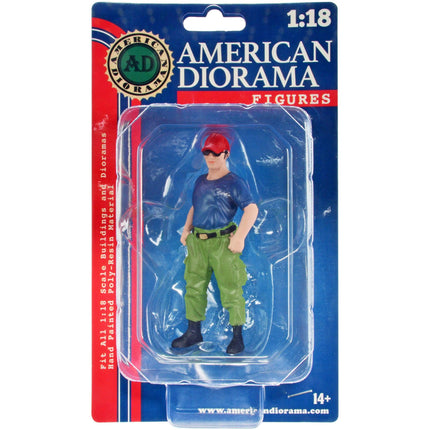 American Diorama Figure - Firefighters Off Duty Polyresin for 1/18 Scale Models ,