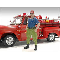 American Diorama Figure - Firefighters Off Duty Polyresin for 1/18 Scale Models ,