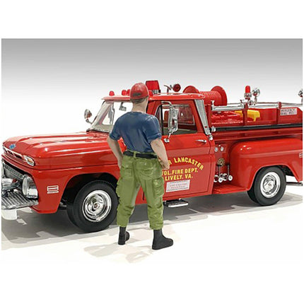 American Diorama Figure - Firefighters Off Duty Polyresin for 1/24 Scale Models ,